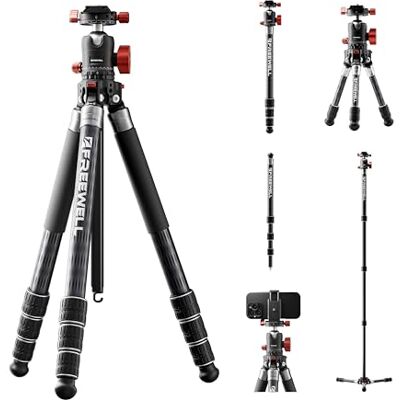 FREEWELL The Real Multi-Tripod 5-in-1- Carbon Fiber Design for Cameras & Smartphones, Tripod, Monopod, Trekking Pole, Desktop Mode – Up to 20kg payload FREEWELL The Real Multi-Tripod 5-in-1- Carbon Fiber Design for Cameras & Smartphones, Tripod, Monopod, Trekking Pole, Desktop Mode – Up to 20kg payload