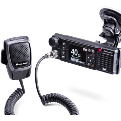 Midland CB Radio M88 Vehicle-Mounted Licence-Free, Professional 2 Way Radio for All DIN Compartments, Cars, Trucks, Campers & More, TFT Multicolour Display, Noise Blanker/HIC, Universal Power Supply Midland CB Radio M88 Vehicle-Mounted Licence-Free, Professional 2 Way Radio for All DIN Compartments, Cars, Trucks, Campers & More, TFT Multicolour Display, Noise Blanker/HIC, Universal Power Supply