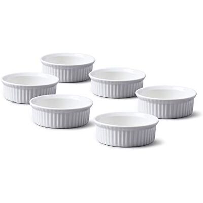 WM Bartleet & Sons Porcelain Mini Ramekin 6.5cm Set of 6 white - Ramekin WM Bartleet & Sons Porcelain Mini Ramekin 6.5cm Set of 6 white - Ramekin
