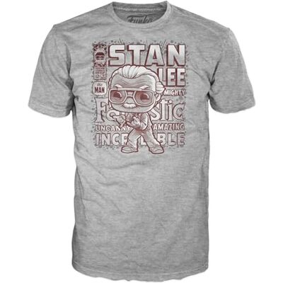 Funko Boxed Tee: Marvel Stan Lee Medium Marvel Comics T-Shirt Clothes Gift Idea Short Sleeve Top for Adults Unisex Men and Women Official Merchandise Comic Books Fans Funko Boxed Tee: Marvel Stan Lee Medium Marvel Comics T-Shirt Clothes Gift Idea Short Sleeve Top for Adults Unisex Men and Women Official Merchandise Comic Books Fans