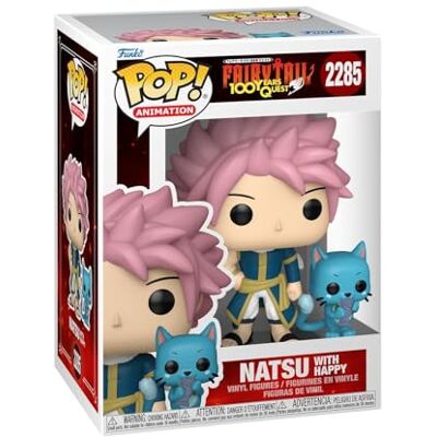 Funko POP! & Buddy: Fairy Tail 100 Years Quest Natsu & Happy Collectable Vinyl Figure Gift Idea Official Merchandise Toys For Kids & Adults Model Figure for Collectors and Display Funko POP! & Buddy: Fairy Tail 100 Years Quest Natsu & Happy Collectable Vinyl Figure Gift Idea Official Merchandise Toys For Kids & Adults Model Figure for Collectors and Display