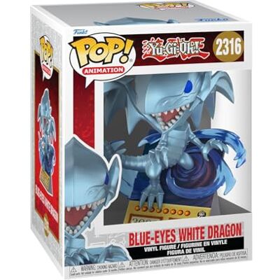 Funko POP! Premium: Yu-Gi-Oh! Blue Eyes White Dragon Card Collectable Vinyl Figure Gift Idea Official Merchandise Toys For Kids & Adults Model Figure for Collectors and Display Funko POP! Premium: Yu-Gi-Oh! Blue Eyes White Dragon Card Collectable Vinyl Figure Gift Idea Official Merchandise Toys For Kids & Adults Model Figure for Collectors and Display