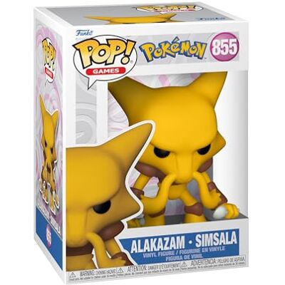 Funko POP! Games: Pokemon Alakazam Collectable Vinyl Figure Gift Idea Official Merchandise Toys for Kids & Adults Video Games Fans Model Figure for Collectors and Display Funko POP! Games: Pokemon Alakazam Collectable Vinyl Figure Gift Idea Official Merchandise Toys for Kids & Adults Video Games Fans Model Figure for Collectors and Display