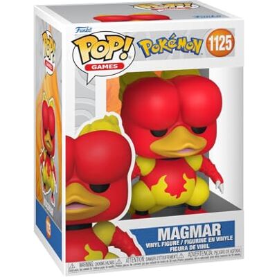Funko POP Games: Pokemon Magmar Collectable Vinyl Figure Gift Idea Official Merchandise Toys For Kids & Adults Model Figure for Collectors and Display Funko POP Games: Pokemon Magmar Collectable Vinyl Figure Gift Idea Official Merchandise Toys For Kids & Adults Model Figure for Collectors and Display