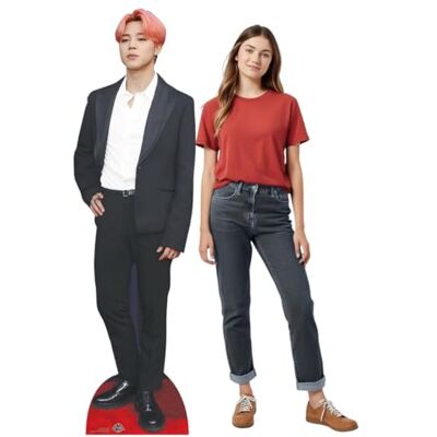 Iconicgreats Jimin Pink Hair Lifesize Cardboard Cutout - Lifesize Cardboard Cutout Iconicgreats Jimin Pink Hair Lifesize Cardboard Cutout - Lifesize Cardboard Cutout