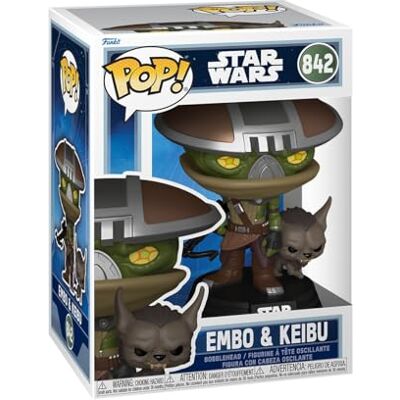 Funko POP! & Buddy: Star Wars The Mandalorian and Grogu Embo & Keibu Collectable Vinyl Figure Gift Idea Official Merchandise Toys For Kids & Adults Model Figure for Collectors Funko POP! & Buddy: Star Wars The Mandalorian and Grogu Embo & Keibu Collectable Vinyl Figure Gift Idea Official Merchandise Toys For Kids & Adults Model Figure for Collectors