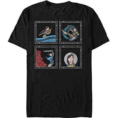 Disney Mulan-Make A Man Organic Short Sleeve T-Shirt, Black, XXL Disney Mulan-Make A Man Organic Short Sleeve T-Shirt, Black, XXL