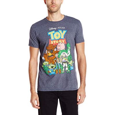 Disney Men's Lion King T-Shirt, Navy Heather, S Disney Men's Lion King T-Shirt, Navy Heather, S
