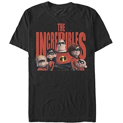 Disney Unisex Incredibles Title Head Organic Short Sleeve T-shirt T-Shirt Black S Disney Unisex Incredibles Title Head Organic Short Sleeve T-shirt T-Shirt Black S