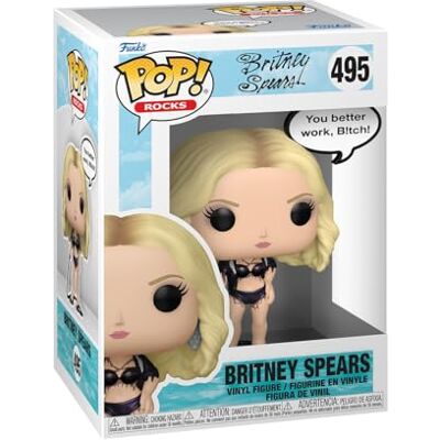 Funko Pop! Sayings: Britney Spears Work Btch Collectable Vinyl Figure Gift Idea Official Merchandise Toys for Kids & Adults Music Fans Model Figure for Collectors and Display Funko Pop! Sayings: Britney Spears Work Btch Collectable Vinyl Figure Gift Idea Official Merchandise Toys for Kids & Adults Music Fans Model Figure for Collectors and Display