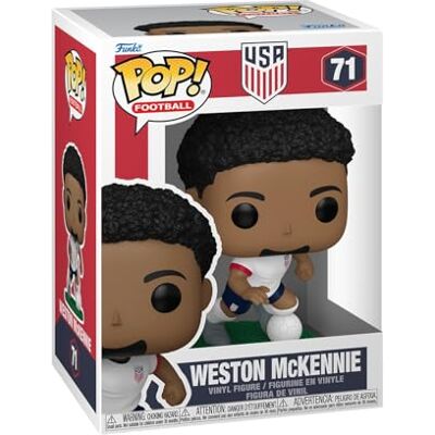 Funko POP! Football: USA Weston McKennie Collectable Vinyl Figure Gift Idea Official Merchandise Toys For Kids & Adults Model Figure for Collectors and Display Funko POP! Football: USA Weston McKennie Collectable Vinyl Figure Gift Idea Official Merchandise Toys For Kids & Adults Model Figure for Collectors and Display