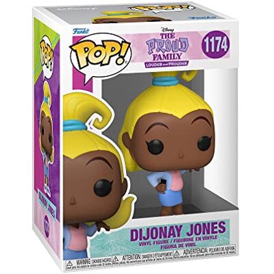 Funko POP! Disney: The Proud Family Dijonay Jones Official Cartoon/Animation Merch Collectable Vinyl Figurine for Shelf Display Birthday Gift Idea for Fans and Collectors Funko POP! Disney: The Proud Family Dijonay Jones Official Cartoon/Animation Merch Collectable Vinyl Figurine for Shelf Display Birthday Gift Idea for Fans and Collectors
