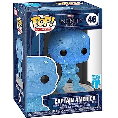 Funko Pop! Artist Series: Marvel Infinity Saga Object Cap America Blue Avengers Collectable Vinyl Figure Includes Premium Plastic Protector Display Case Gift Idea Official Merchandise Funko Pop! Artist Series: Marvel Infinity Saga Object Cap America Blue Avengers Collectable Vinyl Figure Includes Premium Plastic Protector Display Case Gift Idea Official Merchandise