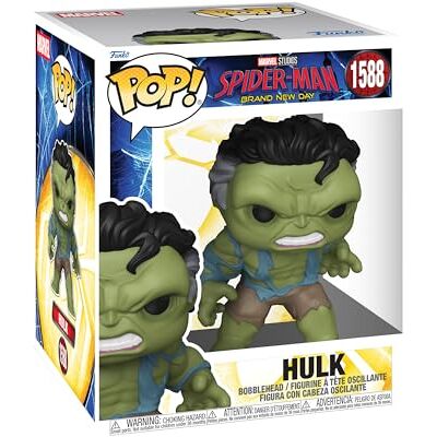 Funko POP! Super: Marvel Spider-Man Day Hulk Collectable Vinyl Figure Gift Idea Official Merchandise Toys For Kids & Adults Model Figure for Collectors and Display Funko POP! Super: Marvel Spider-Man Day Hulk Collectable Vinyl Figure Gift Idea Official Merchandise Toys For Kids & Adults Model Figure for Collectors and Display