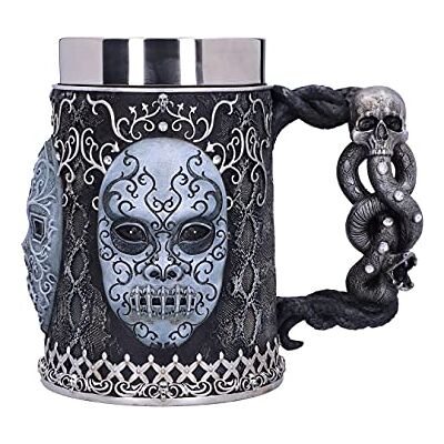Nemesis Now Harry Potter Death Eater Mask Voldemort Collectable Tankard, Black Silver, 15.5cm Nemesis Now Harry Potter Death Eater Mask Voldemort Collectable Tankard, Black Silver, 15.5cm