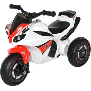 HOMCOM Kids Ride-On Police Bike 3-Wheel Vehicle w/Music Lights Seat Handlebars Toddler NO POWER Child Learning Fun Development 18-36 Months White HOMCOM Kids Ride-On Police Bike 3-Wheel Vehicle w/Music Lights Seat Handlebars Toddler NO POWER Child Learning Fun Development 18-36 Months White