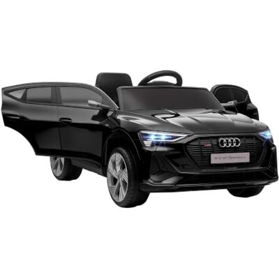 HOMCOM Audi E-tron Licensed 12V Kids Electric Ride on for 3-5 Years Black Electric Car for Kids, Parental Remote, Music Lights MP3, Suspension Wheels HOMCOM Audi E-tron Licensed 12V Kids Electric Ride on for 3-5 Years Black Electric Car for Kids, Parental Remote, Music Lights MP3, Suspension Wheels