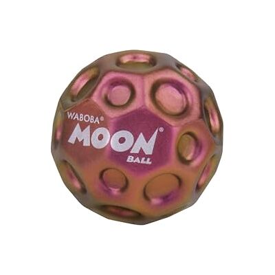 Waboba Metallic Moon Ball – Hyper Bouncy Ball with Iridescent Color-Changing Finish – Super High Bounce Outdoor & Indoor Toy for Kids, Teens & Adults – 63 mm RED Waboba Metallic Moon Ball – Hyper Bouncy Ball with Iridescent Color-Changing Finish – Super High Bounce Outdoor & Indoor Toy for Kids, Teens & Adults – 63 mm RED