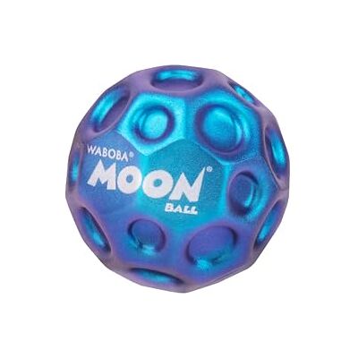 Waboba Metallic Moon Ball – Hyper Bouncy Ball with Iridescent Color-Changing Finish – Super High Bounce Outdoor & Indoor Toy for Kids, Teens & Adults – 63 mm BLUE Waboba Metallic Moon Ball – Hyper Bouncy Ball with Iridescent Color-Changing Finish – Super High Bounce Outdoor & Indoor Toy for Kids, Teens & Adults – 63 mm BLUE