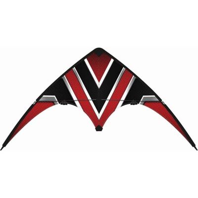 GÜNTHER FLUGSPIELE Paul Günther 1090 Carbon Design Loop 100 Sports Kite, Beginner Kite, Ripstop Polyester Sail, Robust Fibreglass Rods GÜNTHER FLUGSPIELE Paul Günther 1090 Carbon Design Loop 100 Sports Kite, Beginner Kite, Ripstop Polyester Sail, Robust Fibreglass Rods