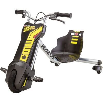 Razor PowerRider 360 – Electric Tricycle, Up to 9 mph, Welded Steel Fork, 12V Powered Ride-On for Ages 8 and Up Razor PowerRider 360 – Electric Tricycle, Up to 9 mph, Welded Steel Fork, 12V Powered Ride-On for Ages 8 and Up