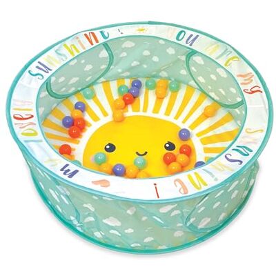INFANTINO You are My Sunshine Pop-Up Ball Pit, 50 Colorful Balls, Easy Setup & Storage, 35 Inch Spacious Play Area, Bright & Colorful Design INFANTINO You are My Sunshine Pop-Up Ball Pit, 50 Colorful Balls, Easy Setup & Storage, 35 Inch Spacious Play Area, Bright & Colorful Design