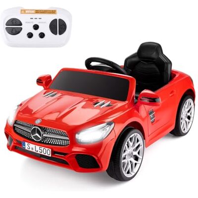 Xootz Mercedes- Benz SL 6v Ride On Car for Kids, Licensed Electric Car with Remote Control, Working Headlights and Opening Doors for Ages 3+ Red Xootz Mercedes- Benz SL 6v Ride On Car for Kids, Licensed Electric Car with Remote Control, Working Headlights and Opening Doors for Ages 3+ Red
