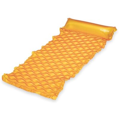 FUNSICLE Inflatable Pool Mattress 175 x 80 x 17 cm, Orange FUNSICLE Inflatable Pool Mattress 175 x 80 x 17 cm, Orange