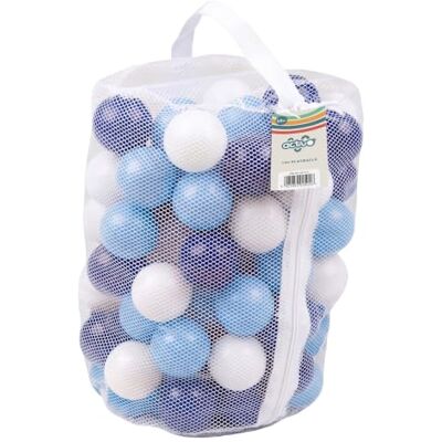 Mookie Activo 100 Blue & White Playballs for Ball Pits with Storage Bag Mookie Activo 100 Blue & White Playballs for Ball Pits with Storage Bag