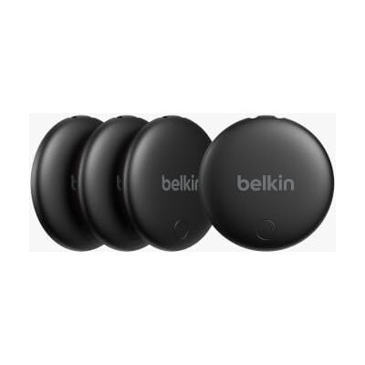 Belkin SureFind Spot Tracker, 4 Pack, Apple Find My & Google's Find Hub Dual Ecosystem Finder, Bluetooth Locator, Tracking Tag for Key/Luggage/Bag, 85dB Alert, Water-Resistant, Replaceable Battery Belkin SureFind Spot Tracker, 4 Pack, Apple Find My & Google's Find Hub Dual Ecosystem Finder, Bluetooth Locator, Tracking Tag for Key/Luggage/Bag, 85dB Alert, Water-Resistant, Replaceable Battery