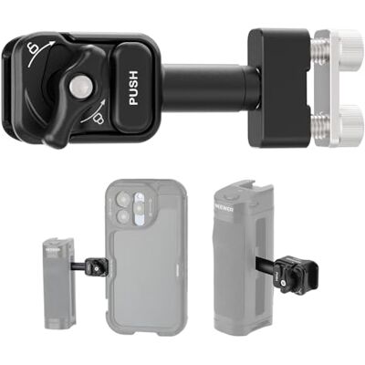 NEEWER Quick Release Side Handle Mounting Adapter, Phone Cage Clamp Compatible with CA022H CA023H CA067H CA068H CA069H PA005E PA028E Side Handgrip, PA071 NEEWER Quick Release Side Handle Mounting Adapter, Phone Cage Clamp Compatible with CA022H CA023H CA067H CA068H CA069H PA005E PA028E Side Handgrip, PA071