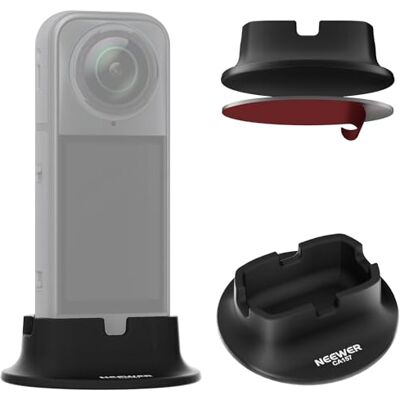 NEEWER Silicone Base for X5/X4, Nonslip Soft Stable Anti Scratch Desktop Car Mount Stand Support Upright Accessory Compatible with Insta360 X5 X4 Action Camera, CA157 NEEWER Silicone Base for X5/X4, Nonslip Soft Stable Anti Scratch Desktop Car Mount Stand Support Upright Accessory Compatible with Insta360 X5 X4 Action Camera, CA157