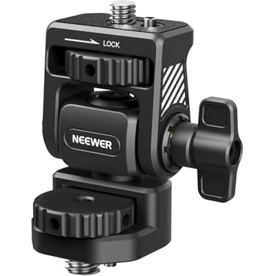 NEEWER Camera Field Monitor Mount Holder Bracket, 360° Swivel 180° Tilt Adjustable with 1/4" & 3/8" Screw Anti Twist Compatible with Atomos Ninja 5" & 7" Compatible with SmallRig Camera Cage, MA022 NEEWER Camera Field Monitor Mount Holder Bracket, 360° Swivel 180° Tilt Adjustable with 1/4" & 3/8" Screw Anti Twist Compatible with Atomos Ninja 5" & 7" Compatible with SmallRig Camera Cage, MA022