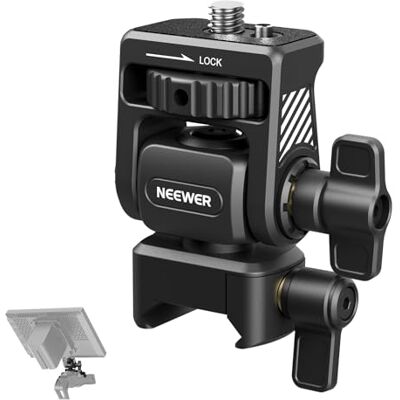NEEWER Upgraded Field Monitor Mount Holder with NATO Clamp, 360° Swivel, 180° Tilt, Anti Twist Screw Compatible with Atomos Ninja 5" & 7" Camera Monitor, Camera Cage, MA020 NEEWER Upgraded Field Monitor Mount Holder with NATO Clamp, 360° Swivel, 180° Tilt, Anti Twist Screw Compatible with Atomos Ninja 5" & 7" Camera Monitor, Camera Cage, MA020