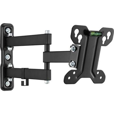 Ross Full Motion TV Wall Bracket, For 13-27” (33-69cm) Screens (up to 30kg), Tilt 15° Swivel 90°, Extends 49–393mm, VESA: 75x75mm – 100x100mm, Fixings Included, 5 Year Warranty, RTMTA100-RO Ross Full Motion TV Wall Bracket, For 13-27” (33-69cm) Screens (up to 30kg), Tilt 15° Swivel 90°, Extends 49–393mm, VESA: 75x75mm – 100x100mm, Fixings Included, 5 Year Warranty, RTMTA100-RO