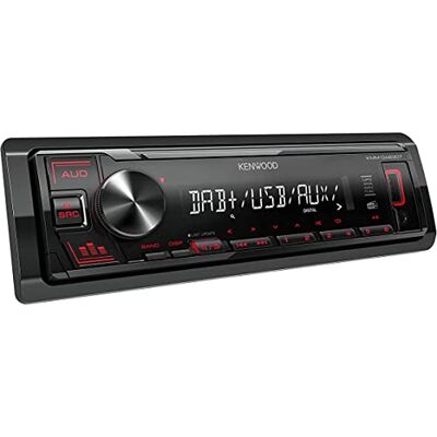 Kenwood KMM-DAB307 USB Car Radio with DAB+/FM (Sound Processor, USB, AUX, 4 x 50 Watt, Button Lighting Red, includes DAB+ antenna) Kenwood KMM-DAB307 USB Car Radio with DAB+/FM (Sound Processor, USB, AUX, 4 x 50 Watt, Button Lighting Red, includes DAB+ antenna)