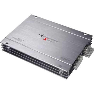 Excalibur X600.4 4-Channel MOSFET Car Amplifier for Speakers 60W x4 / 180W x2 RMS, 2400W Max, 2 Ohm stable, variable HPF/LPF crossover, bass boost, 20Hz-20kHz, tri-mode Excalibur X600.4 4-Channel MOSFET Car Amplifier for Speakers 60W x4 / 180W x2 RMS, 2400W Max, 2 Ohm stable, variable HPF/LPF crossover, bass boost, 20Hz-20kHz, tri-mode