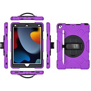 YEOU iPad Pro 11 2018/2020/2021 Generation Case with Screen Protector Pencil Holder Kickstand 360 Rotating Hand Strap Hand Strap Kickstand Robust Protective Case (Purple) YEOU iPad Pro 11 2018/2020/2021 Generation Case with Screen Protector Pencil Holder Kickstand 360 Rotating Hand Strap Hand Strap Kickstand Robust Protective Case (Purple)