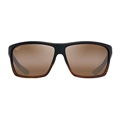 Maui Jim Unisex Sunglasses, Dark Brown Stripe, 65-12-130 Maui Jim Unisex Sunglasses, Dark Brown Stripe, 65-12-130