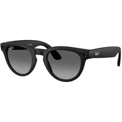Ray-Ban Meta (Gen 2) Headliner AI Glasses for Men, Women — Low Bridge Fit — 12 MP Camera, 3K Ultra HD Video, Open-Ear Audio, Meta AI — 2X Battery Life — Matte Black/Polar Gradient Graphite Lenses Ray-Ban Meta (Gen 2) Headliner AI Glasses for Men, Women — Low Bridge Fit — 12 MP Camera, 3K Ultra HD Video, Open-Ear Audio, Meta AI — 2X Battery Life — Matte Black/Polar Gradient Graphite Lenses