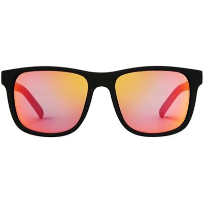 Foster Grant Wrangler Men's Sunglasses – Square Black Frame with Recycled Material & Rubber Grips – Polarised Red Lenses with UVA-UVB Protection – Scratch & Impact Resistant for Outdoor Use Foster Grant Wrangler Men's Sunglasses – Square Black Frame with Recycled Material & Rubber Grips – Polarised Red Lenses with UVA-UVB Protection – Scratch & Impact Resistant for Outdoor Use