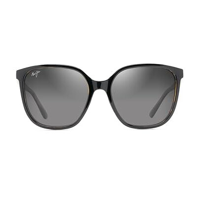 Maui Jim Good Fun Butterfly Sunglasses, Black Gloss W/Tortoise/Neutral Grey Polarized, M Maui Jim Good Fun Butterfly Sunglasses, Black Gloss W/Tortoise/Neutral Grey Polarized, M