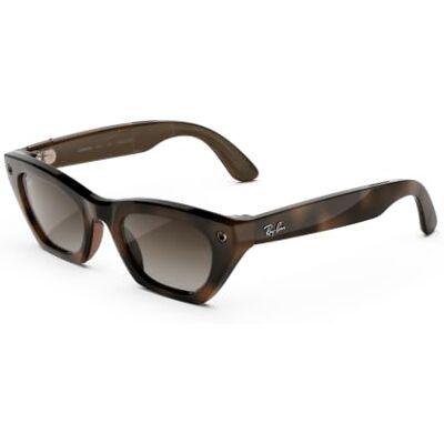 Ray-Ban Meta Gen 3 Zena AI Glasses Havana Sun Lenses Over 8H Battery, 6-Mic Array, Assignable Button, Slim Frame Gradient Brown sun lenses with a Havana frame Ray-Ban Meta Gen 3 Zena AI Glasses Havana Sun Lenses Over 8H Battery, 6-Mic Array, Assignable Button, Slim Frame Gradient Brown sun lenses with a Havana frame