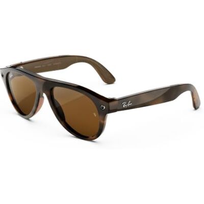 Ray-Ban Meta Gen 3 Aviator AI Glasses Havana Sun Lenses Over 8H Battery, 6-Mic Array, Assignable Button, Slim Frame B15 sun lenses with a Havana frame Ray-Ban Meta Gen 3 Aviator AI Glasses Havana Sun Lenses Over 8H Battery, 6-Mic Array, Assignable Button, Slim Frame B15 sun lenses with a Havana frame