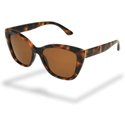Foster Grant Polarised Sunglasses for Women – Rectangle Tortoise Frame with Smoke Lenses, UVA-UVB Protection & Scratch-Resistant Coating for Everyday Style & Outdoor Wear Foster Grant Polarised Sunglasses for Women – Rectangle Tortoise Frame with Smoke Lenses, UVA-UVB Protection & Scratch-Resistant Coating for Everyday Style & Outdoor Wear