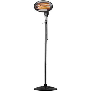 Daewoo 2000W Electric Patio Heater with 3 Heat Settings, Freestanding or Wall Mountable, Quartz Heating Element, IP34 Weather Resistant, Adjustable Height, Outdoor Use, 50x50x210cm Daewoo 2000W Electric Patio Heater with 3 Heat Settings, Freestanding or Wall Mountable, Quartz Heating Element, IP34 Weather Resistant, Adjustable Height, Outdoor Use, 50x50x210cm
