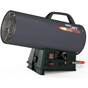 Draper Jet Force Propane Space Heater 15kW Portable Heater 50000BTU Gas Space Heater for Workshops 47100, Grey Draper Jet Force Propane Space Heater 15kW Portable Heater 50000BTU Gas Space Heater for Workshops 47100, Grey