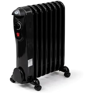 Prem-i-air PREM‑I‑AIR 1500W / 1.5kW 7‑Fin Portable Electric Oil Filled Radiator Heater with Adjustable Thermostat, 3 Heat Settings, Safety Cut‑Off & Tip‑Over Switch – Ideal for Rooms up to 15sqm – Black Prem-i-air PREM‑I‑AIR 1500W / 1.5kW 7‑Fin Portable Electric Oil Filled Radiator Heater with Adjustable Thermostat, 3 Heat Settings, Safety Cut‑Off & Tip‑Over Switch – Ideal for Rooms up to 15sqm – Black