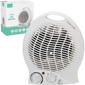 Coselena Electric Heater 2KW Fan with 2 Heat Settings & Cooling Function Portable with Adjustable Thermostat Low Energy Silent Heating for Home, Office & Indoor Use White Coselena Electric Heater 2KW Fan with 2 Heat Settings & Cooling Function Portable with Adjustable Thermostat Low Energy Silent Heating for Home, Office & Indoor Use White