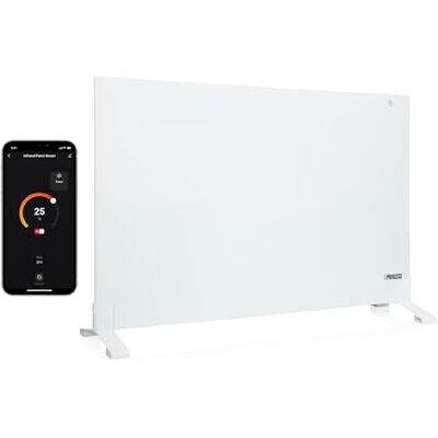 Princess 348254 connected infrared heater 540 W Low consumption Free app Programmable with built-in thermostat Carbon crystal plate Princess 348254 connected infrared heater 540 W Low consumption Free app Programmable with built-in thermostat Carbon crystal plate